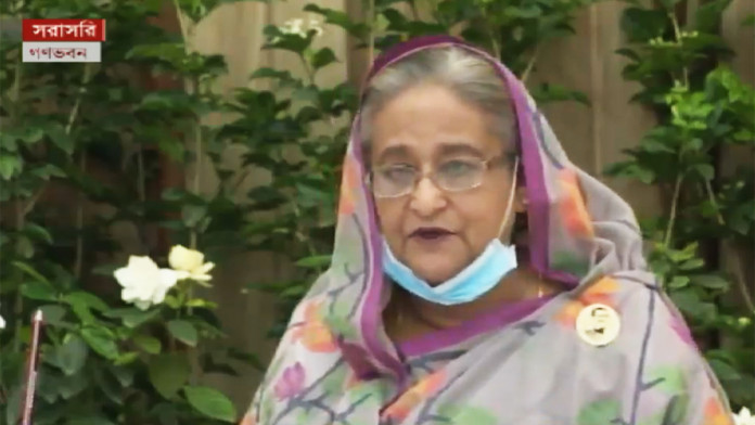 PM Sheikh Hasina announces health insurances for physicians, nurses, health workers and government employees, warns absent ones and blasts against corruption