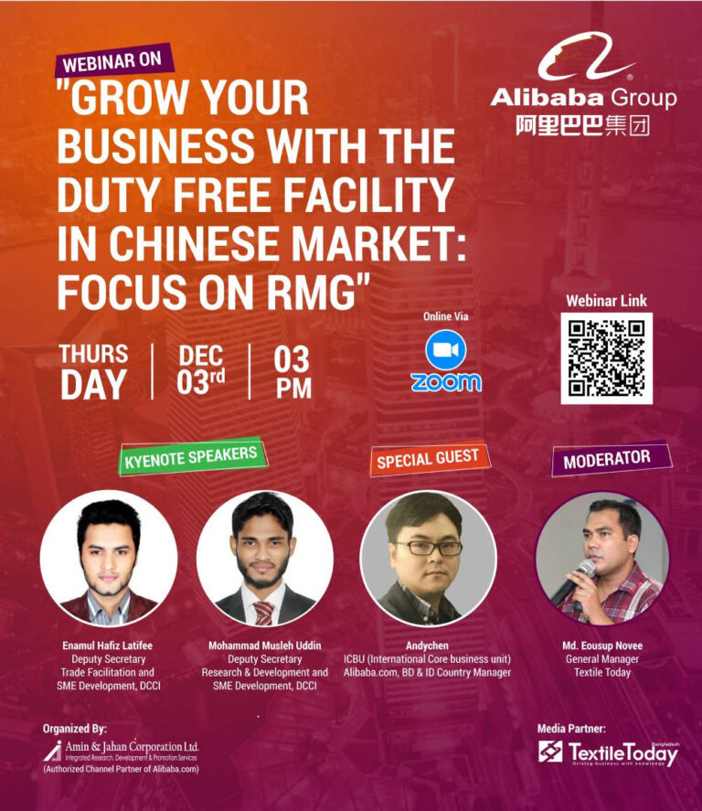 Grow Your Business with the Duty-Free Facility in Chinese Market: Focus on Readymade Garment (RMG)