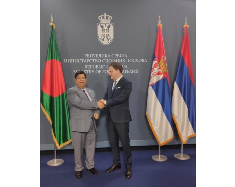 Bangladesh Foreign Minister Momen for strengthening bilateral ties with Serbia